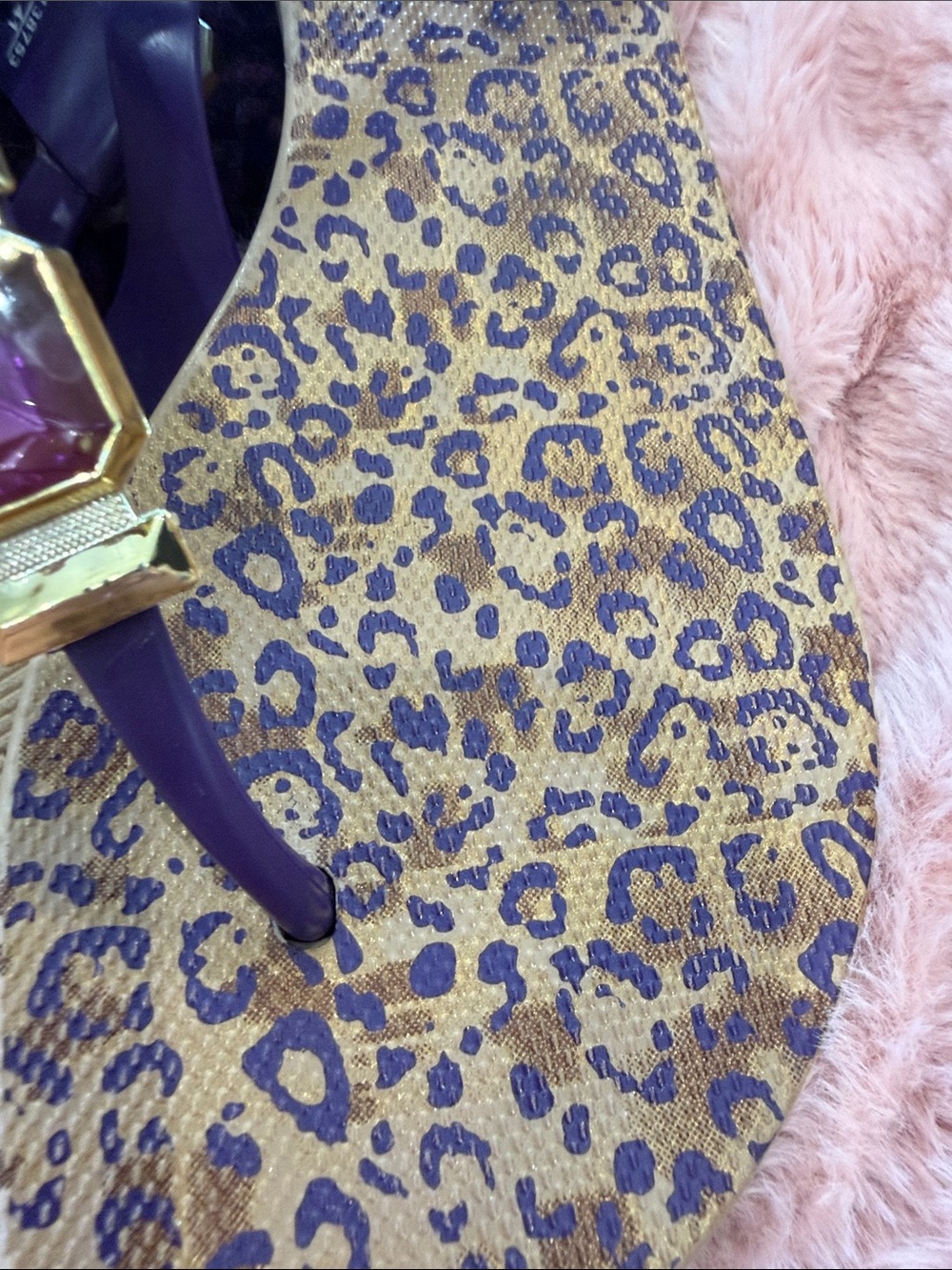 Sexy Rare Grenade Purple Cheetah 🐆3 Gems & Jelly Brazil Sz  6 - Picture 10 of 11